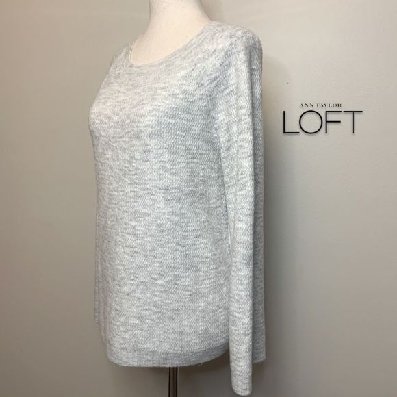 ANN TAYLOR LOFT GREY SWEATER XS NWT - Picture 3 of 10
